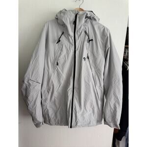 Men's Gray Hooded Ski Snowboard Jacket size S